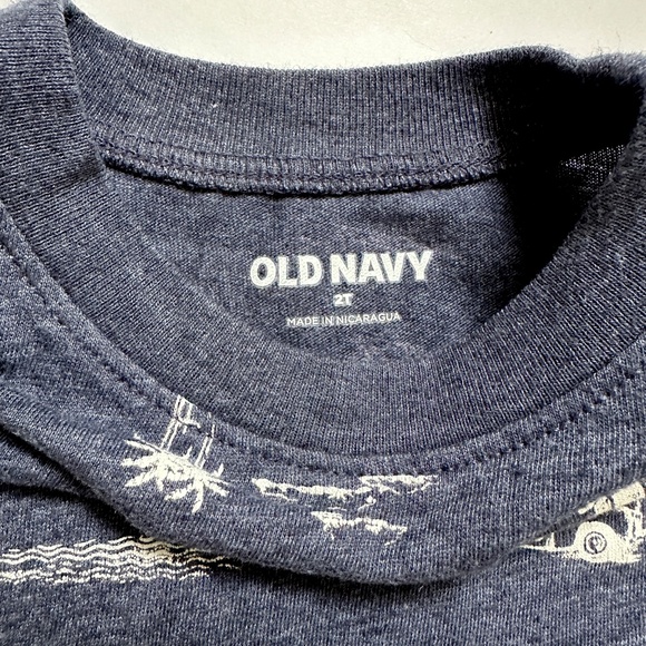 Old Navy Toddler Tee Beach Blue - Picture 4 of 4